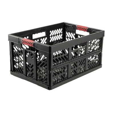 Abbildung von keeeper Stabile Profi Klappbox mit Soft Touch Griffen, 54 x 37 28 cm, 45 l, Ben, Creme/Taupe