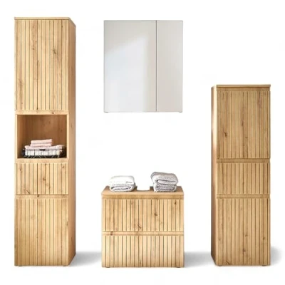 Abbildung von BASIC by Balculina Badmöbel Set »Austin«, (4 St.), Gesamtbreite 200 cm, 4 tlg., Soft Close Funktion