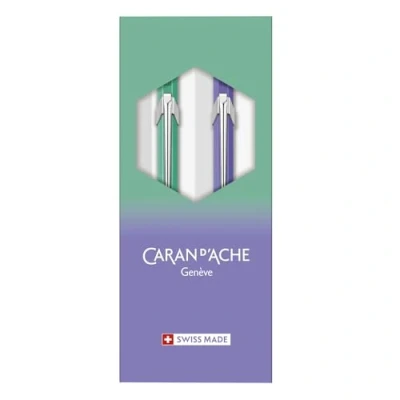Abbildung von Caran d’Ache Set 849 Kugelschreiber und Minenhalter in der Farbe Borealis, Sonderedition, 8490.703