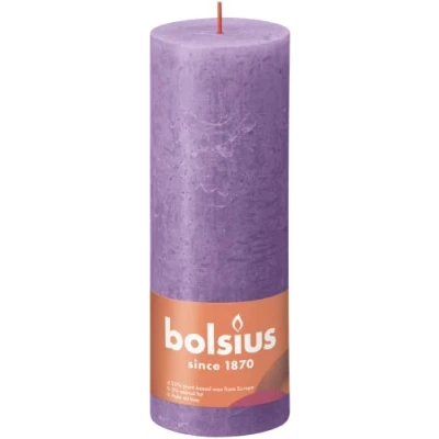 Abbildung von BOLSIUS 4 Pack Vibrant Violet (Purple) Rustikale Pillar Candles 2.75 X 7.5 Zoll Premium europäische Qualität Natural Öko freundliche Pflanzen Based Wachs Unscented dripless Smokeless 85