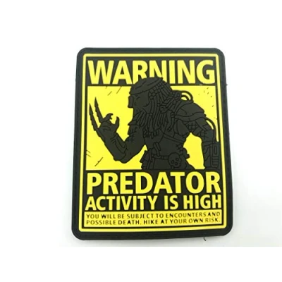 Abbildung von Predator Activity is High PVC Airsoft Paintball Klettverschluss Flecken Kader Patch