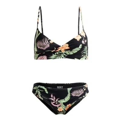 Abbildung von Roxy Beach Classics WRAP SET Bikini, Damen, Größe: XS, Anthracite