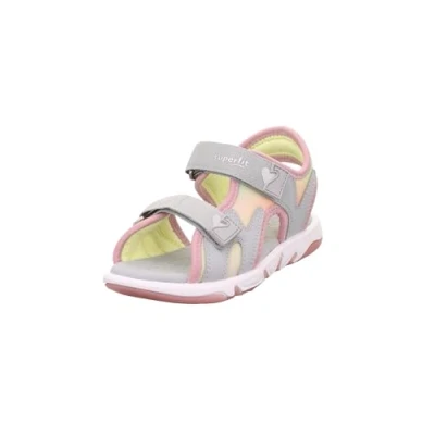 Abbildung von Superfit Mädchen Pebbles Sandale, Hellgrau Rosa 2500, 32 EU Weit
