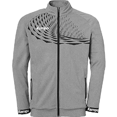 Abbildung von Kempa Herren Wave 26 Poly Boys&#039; Sports Football Training Sweatshirt Sweatjacke, Grau( Dark grey blend/anthracite), XL
