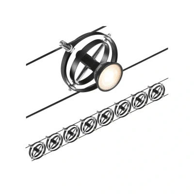 Abbildung von Paulmann Cardan Seilsystem achtflammig, schwarz m.