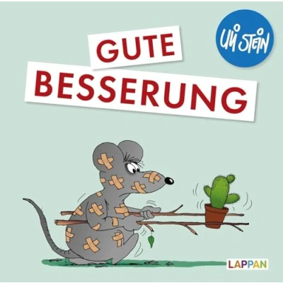Abbildung von Uli Stein: Gute Wünsche!: Besserung: Lustiges Geschenkbuch zur Aufmunterung bei Krankheit und Krankenhausaufenthalten mit witzigen Cartoons