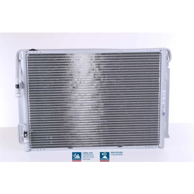 Abbildung von NISSENS 940422 Klimakondensator ohne Trockner Aluminium 580 R 134a