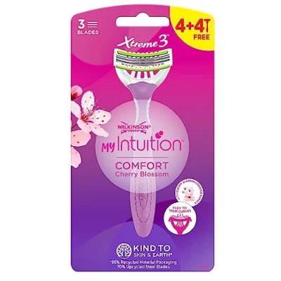 Abbildung von Wilkinson Sword Xtreme 3 Comfort Einwegrasierer für Damen, flexible Klingen, mit feuchtigkeitsspendendem Kokosöl, 4 + Stück