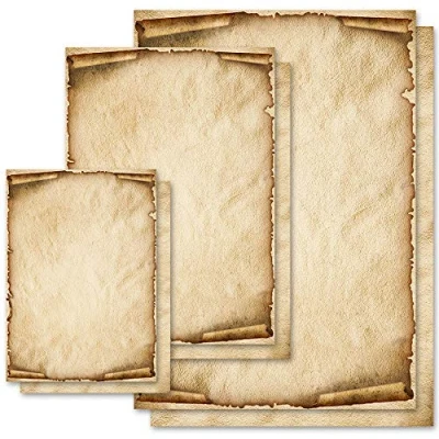 Abbildung von 50 Blatt Briefpapier Schatzkarte OLD STYLE Antik &amp; History DIN A4 Format Paper Media