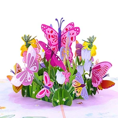 Abbildung von Favour Pop Up® Glückwunschkarte zum Geburtstag, Grüßen in 3D. NEU: geniale Ergänzung Karte für Grüße 9x14cm Einschieben. TL082