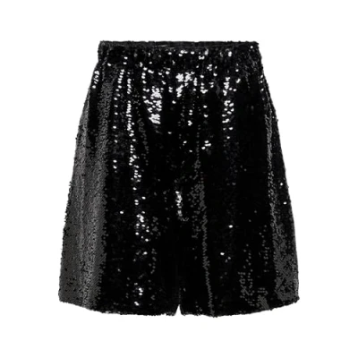 Abbildung von ONLY Onlsolfi Sequins Shorts, Damen, Größe: Large, Black