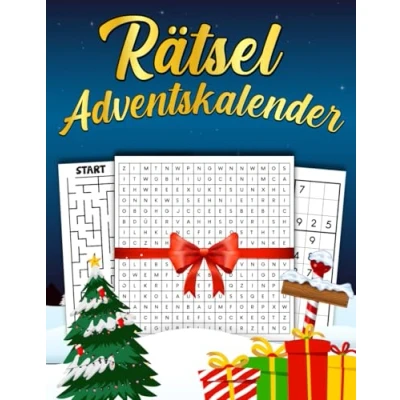 Abbildung von Rätsel Adventskalender 2024: Der Weihnachtskalender mit 72 Sudokus, Fehlerbildern, Labyrinthe und Wörtersuchefür Erwachsene &amp; Rentner