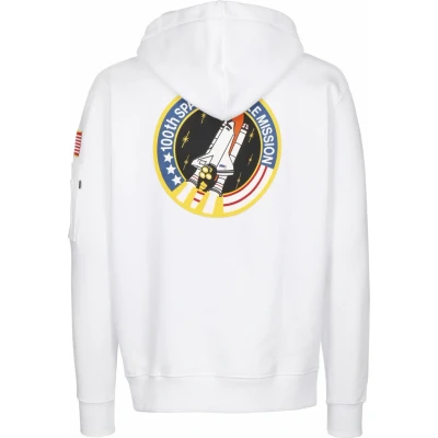 Abbildung von Alpha Industries Kapuzenpullover, Herren, Größe: XL, White