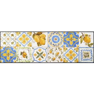 Abbildung von wash+dry Fußmatte, Limoni 60x240cm, innen, waschbar, bunt