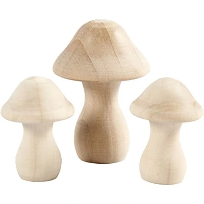 Abbildung von 56519 Holzpilze 4,5 x 2 Stück + 6,5 1 p