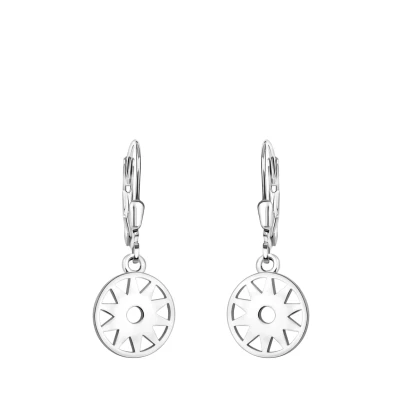 Abbildung von Sofia Milani Circle SUN Ohrringe, Damen, Größe: One Size, Silver