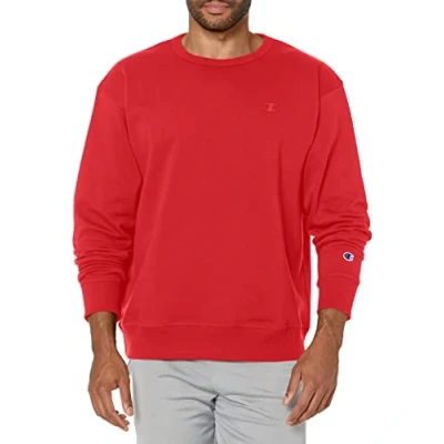 Abbildung von Champion Herren Powerblend Pullover Sweatshirt, Team Red Scarlet, XX Large