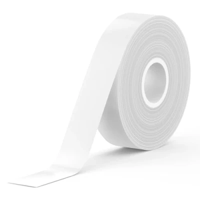 Abbildung von SUPVAN Thermo Etikettenband, E10/16 Etiketten Papier, Endlos Etikettenband 15 mm x 6 m, wasserfeste geeignet für Haus, Büro, Schule (Weiß)