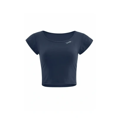 Abbildung von Winshape Functional Light AND SOFT Cropped Kurzarm Sport Tshirt, Damen, Größe: XS, Anthracite