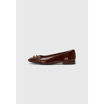 Abbildung von Tamaris Klassischer Ballerina, Damen, Größe: 36, Cognac Schuhe