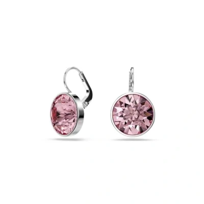 Abbildung von Swarovski Bella DROP Round CUT Ohrringe, Damen, Größe: One Size, Pink