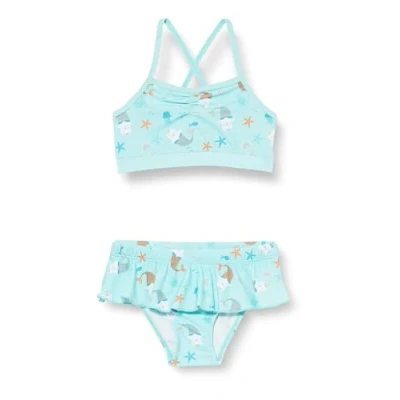 Abbildung von Playshoes Mädchen UV Schutz Bikini Badeanzug Schwimmanzug Badebekleidung, Einhornmeerkatze, 122/128