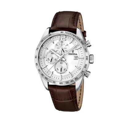 Abbildung von Festina Chronograph, Herren, Größe: One Size, Silberfarben