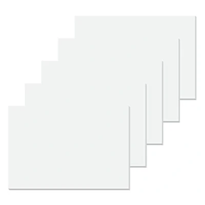 Abbildung von SIGEL SY510 5er Pack weiße Papier Schreibtischunterlage, Malblock blanko, ca. DIN A2 extra groß 59,5 x 41 cm, 50 Blatt, 80 g