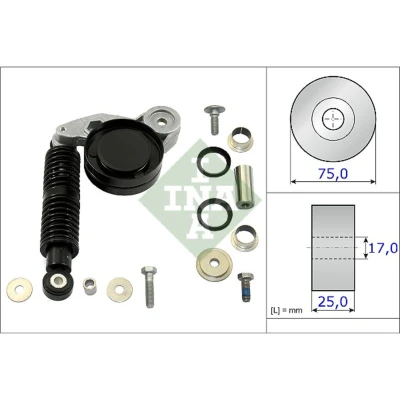 Abbildung von INA 533 0118 10 Riemenspanner AUDI: Allroad C5, A4 B5 Avant, Saloon, VOLKSWAGEN: Passat GP Estate, Saloon