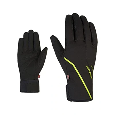 Abbildung von Ziener Herren ULTIMO Langlauf/Nordic/Crosscountry Handschuhe Primaloft Winddicht Soft Shell, black.lime, 6