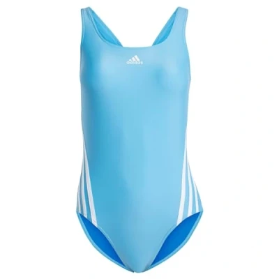 Abbildung von adidas Sportswear 3STRIPES Badeanzug Blue burst green spark, Damen, Größe: 34, spark