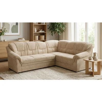 Abbildung von OTTO home Ecksofa "Nyborg" Wahlweise mit Bettfunktion, L-Form, moderne Steppung