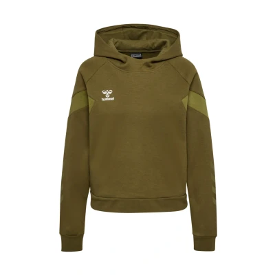 Abbildung von Hummel Travel Kapuzenpullover, Damen, Größe: 40, Military olive