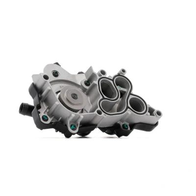 Abbildung von FEBI BILSTEIN 106497 Wasserpumpe 28 Aluminium mit Thermostat Kunststoff Gehäuse VOLKSWAGEN: Golf 7, Passat B8 Variant, 7 Variant