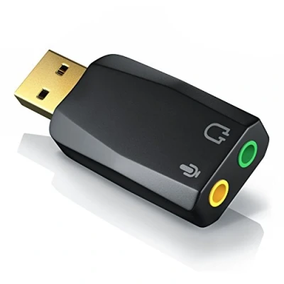 Abbildung von CSL Externe USB Soundkarte mit Virtual Surround Sound, Plug and Play