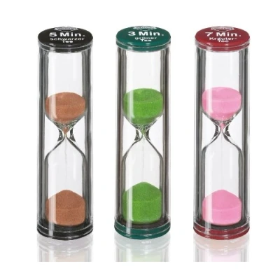 Abbildung von Küchenprofi Sanduhr TEATIME 3er Set in Geschenkverpackung , Für die perfekte Zubereitung von grünen, schwarzen und Kräutertee Glas Genaue Ziehzeit Tee Tea Timer
