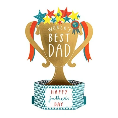 Abbildung von Hallmark Vatertagskarte für Papa Pop Up Trophäen Design