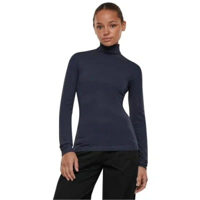 Abbildung von Urban Classics Turtleneck Strickpullover, Damen, Größe: Small, Navy