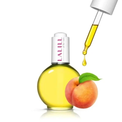 Abbildung von LALILL Nail Cuticle Oil 75ml Pfirsich Nagelpflegeöl Nagelöl Pflege für Nägel Nagelhaut SPA Maniküre Naildesign Hände Vegan Mit Pipette