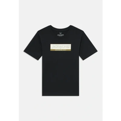 Abbildung von Jack &amp; Jones Junior Jorinwood Block Brand TEE Tshirt print für Kinder, Größe: 176, Black