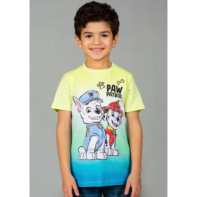 Abbildung von PAW PATROL Jungen T Shirt mit Chase und Marshall 82004 grün, Größe 128, 8 Jahre