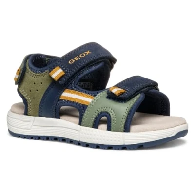 Abbildung von Geox Trekkingsandale für Kinder, Größe: 25, Sage navy Schuhe
