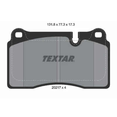 Abbildung von TEXTAR 2021701 Bremsbelagsatz für Verschleißwarnanzeiger vorbereitet LAND ROVER: Range Rover Sport, 3
