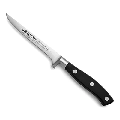 Abbildung von Arcos Serie Riviera Ausbeinmesser Klinge aus Nitrum geschmiedetem Edelstahl 130 mm HandGriff Polyoxymethylen (POM) Farbe Schwarz