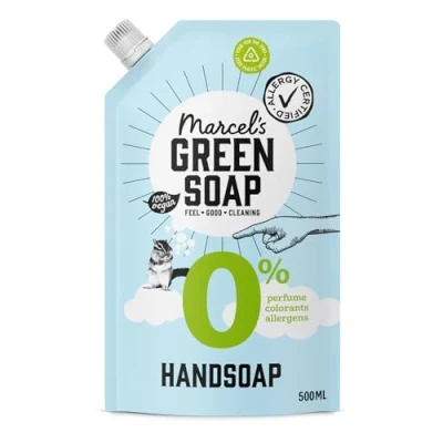 Abbildung von Marcel&#039;s Green Soap Handseife Nachfüllung 0% Hypoallergen Flüssigseife Nachfüllpack Vegan 97% Biologisch abbaubar 500 ml