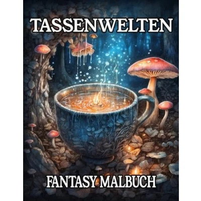 Abbildung von Tassenwelten Fantasy Malbuch: Ausmalbuch für Erwachsene und Jugendliche mit schönen kreativen Tassenmotiven zum Entspannen mehr Achtsamkeit