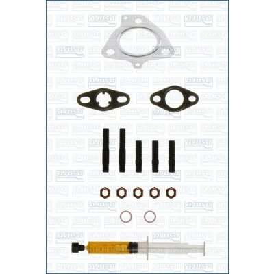 Abbildung von AJUSA JTC12134 Montagesatz, Lader with studs, syringe oil mit Dichtungen Montageanleitung