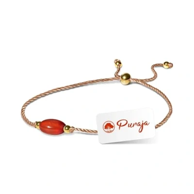 Abbildung von PURAJA Edelstein Armband Damen Onyx Mit 18k echt vergoldeten Edelstahl Perlen Handgemacht Glücksarmband Mutmacher