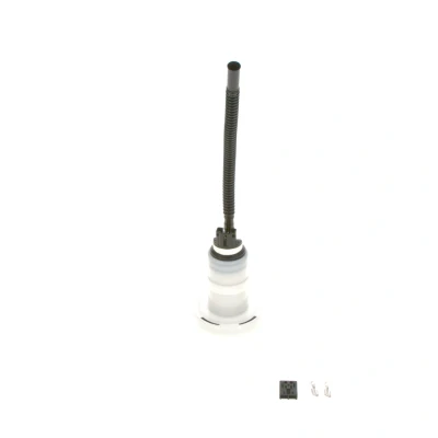 Abbildung von BOSCH 0 986 580 802 Kraftstoffpumpe elektrisch mit Anbaumaterial Anschlussteilen