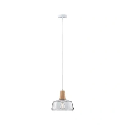 Abbildung von Paulmann Pendelleuchte »Neordic Yva max. 1x20W 230V Glas/Holz«, 1 flammig, Leuchtmittel E27 ohne Leuchtmittel,
